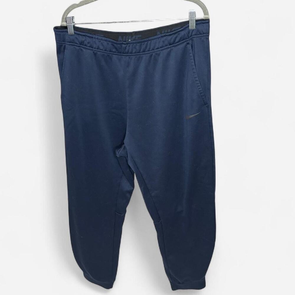Nike Dri-FIT Men's XXL Navy Blue Standard Fit Tapered Joggers Sweatpants